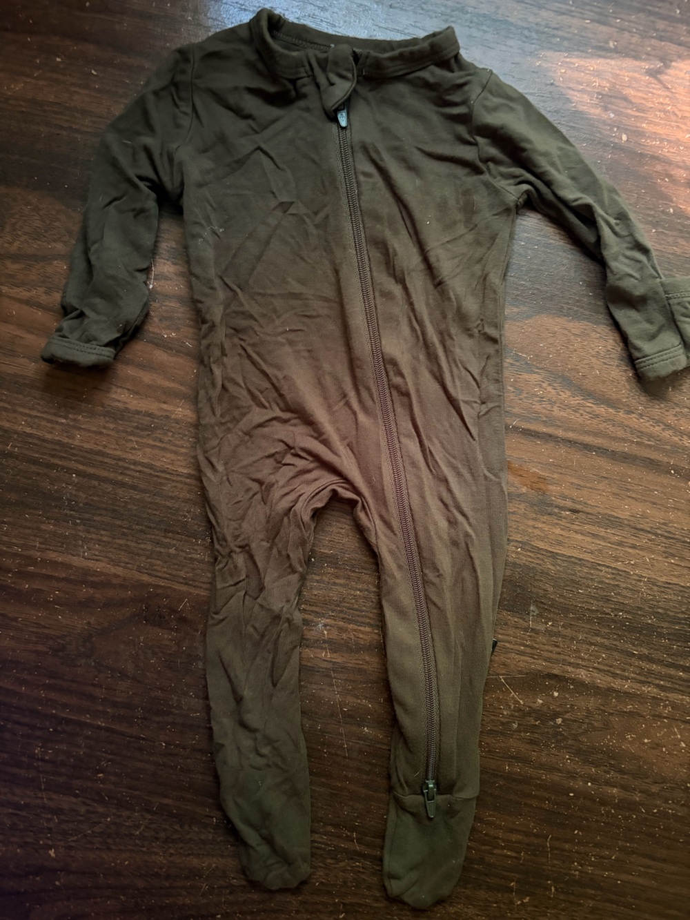 Kyte BABY Olive One-Piece Zip Romper